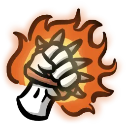 Flaming Brass Knuckles official art
